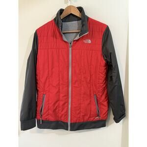 The North Face Reversible Mount Chimborazo Full Zip Jacket Boys XL Red